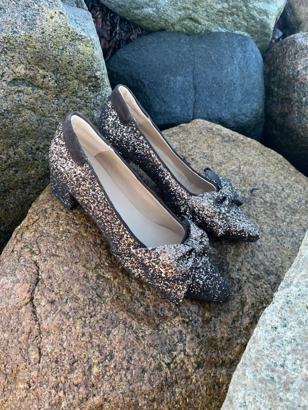 Angulus - Brun Glimmer Pumps
