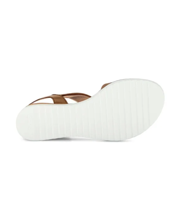 Gabor - Brun sandal med velcro og elastik