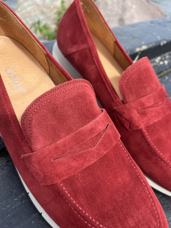 Gabor - Rød loafers (Vidde G)