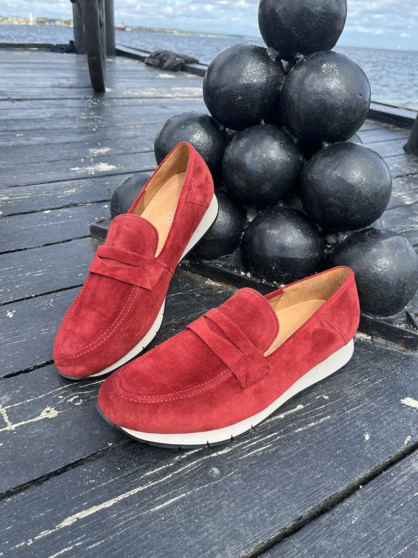 Gabor - Rød loafers (Vidde G)