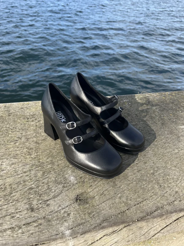 Lasse Balschmidt - Sort læder pumps