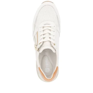 Remonte - Lys sneakers med kilehæl