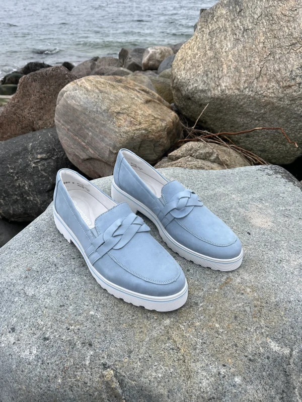 Remonte - Lyseblå loafers