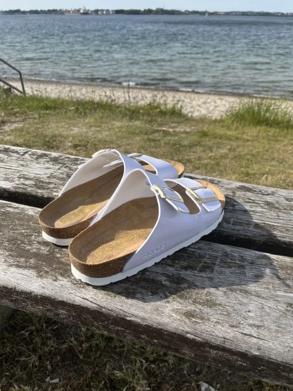 Rohde - Hvid lak sandal